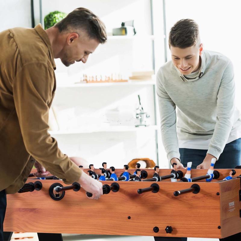 Foldable Table Football Table in Standard Size (1065 X 605 X 810 Mm), Foldable Indoor Football Table for Home, Family And Game Room, Set Includes 2 Balls, Easy to Store Game Table