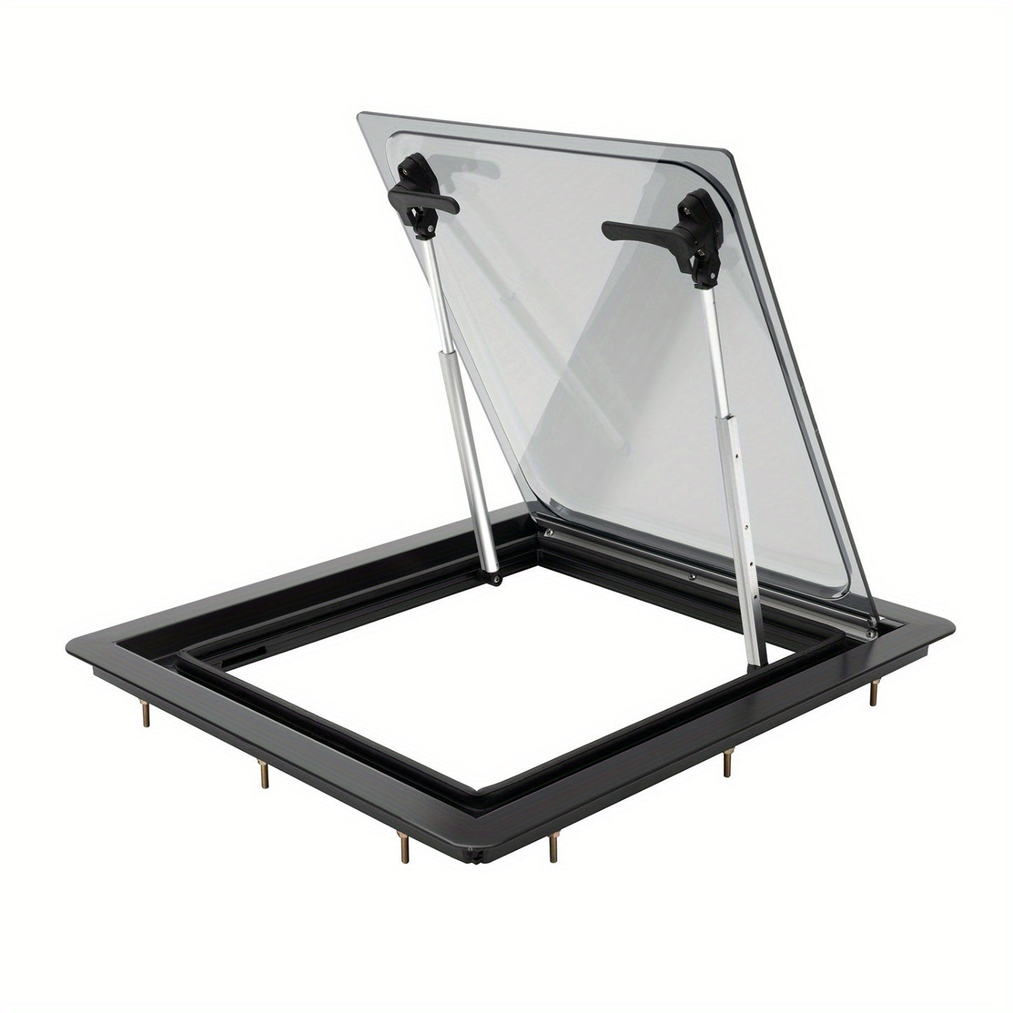 Camperraam – Camper Uitzetraam – Caravan Raam – Motorhome Raam – Schuifraam – 45x50 cm – Aluminium Frame – Geïntegreerd Verduisteringsgordijn & Vliegenscherm