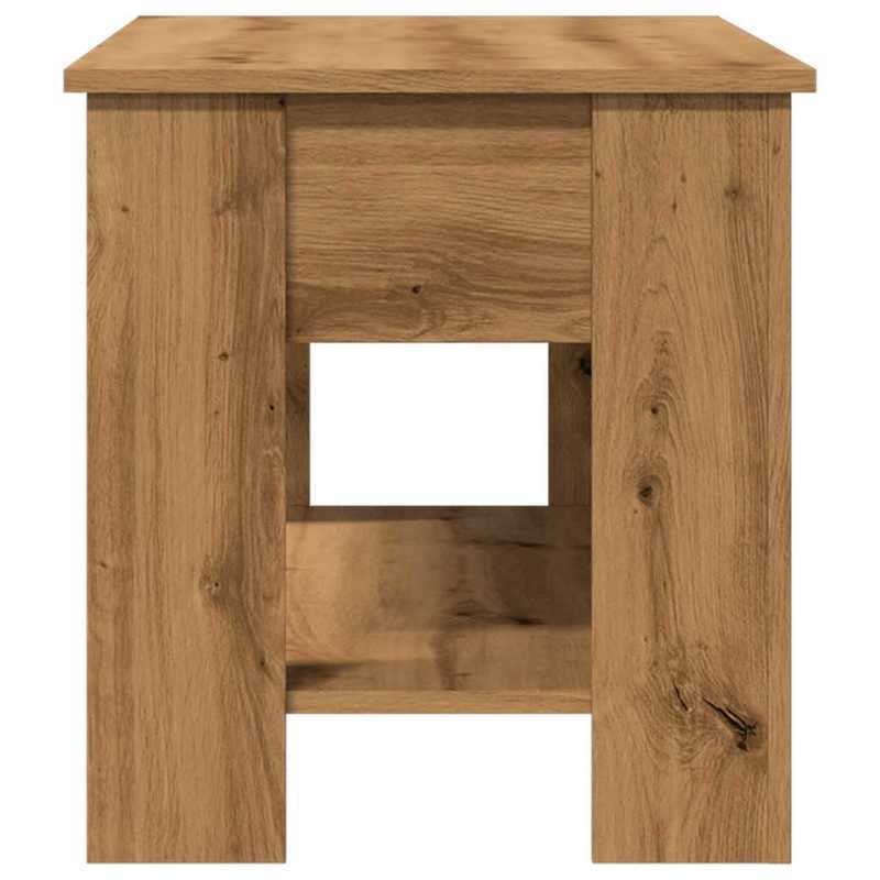 Coffee table 101x49x52cm edited wood artisanaal Oakkleur Practical, removable, suitable for all seasons, Coffee Table with Storage, Versatile Table, Living Room Furniture, Minimalist Style, Modern Furniture, Removable Design,