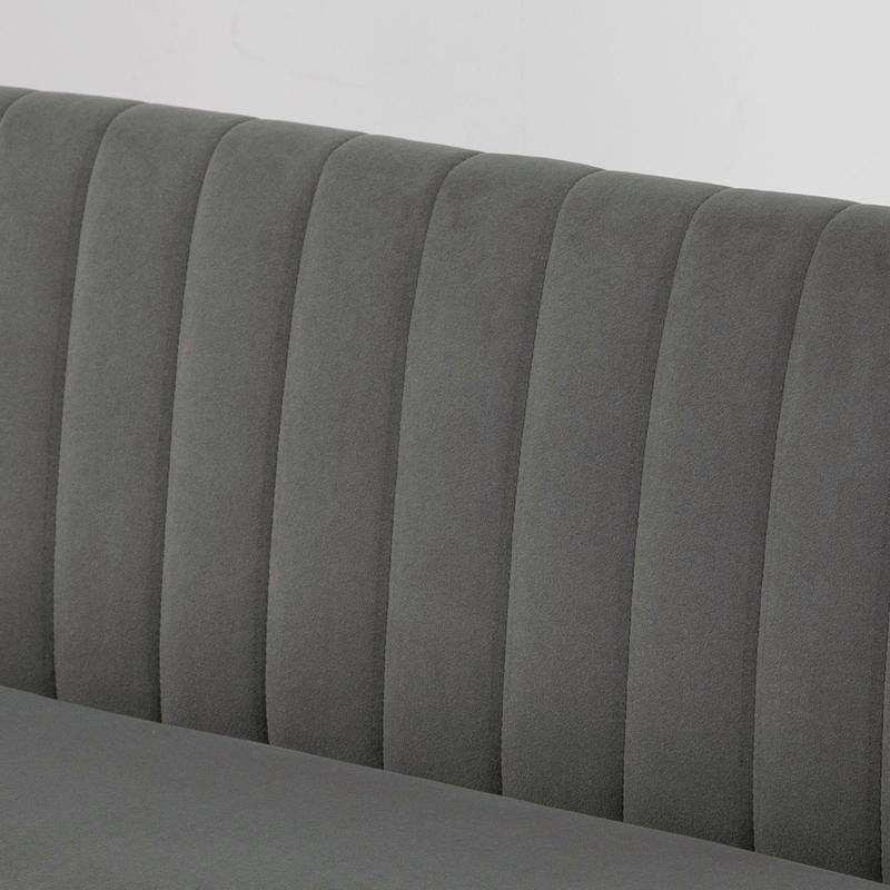 Bankbed – Slaapbank – Bedbank – Sofa Bed – Logeerbed – Memory Foam Kussens – Hardhouten Frame – Donkergrijs – Ruimtebesparend – Duurzame Stof