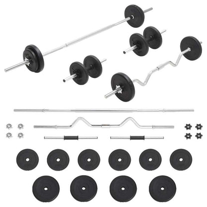 Verstelbare Dumbbell – Verstelbare Halterset – Dumbbells Set – Halter – Gewichtenset – Compact Ontwerp – 30 kg Hoogwaardig Staal