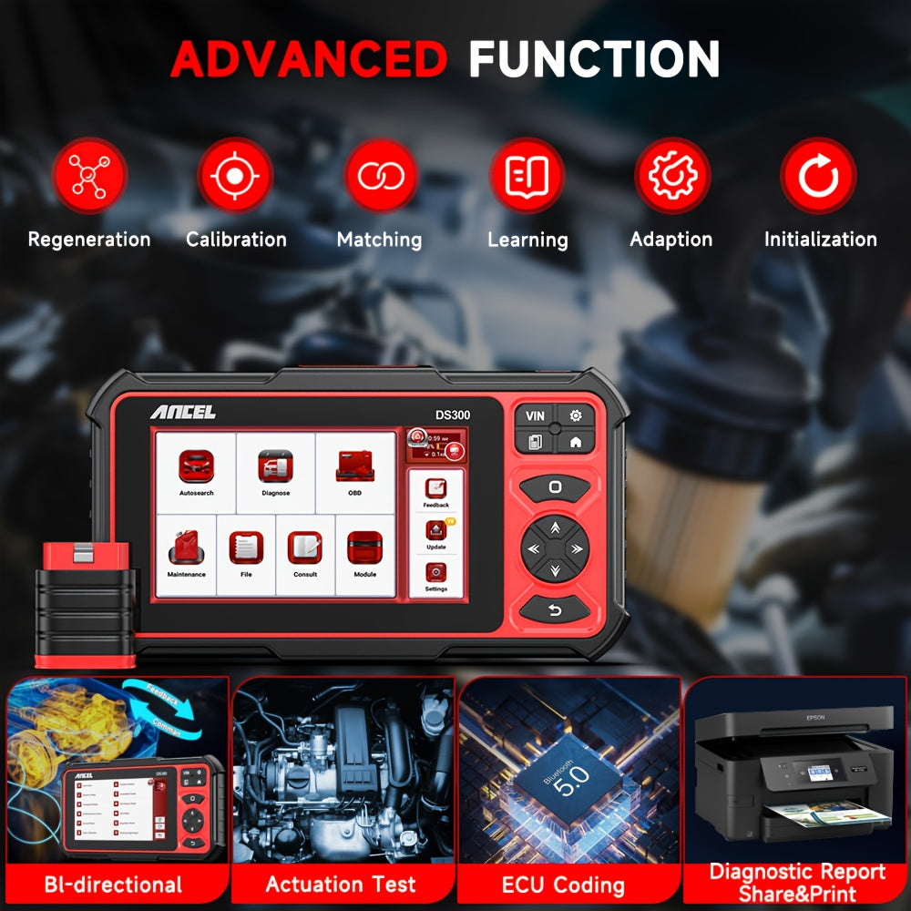 OBD2 Scanner – Auto Diagnosescanner – Foutcode Lezer – Auto Scanner – Diagnoseapparaat – Vier Systemen Diagnose – Olie Reset Functie – Handheld Compact