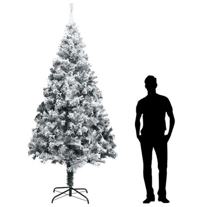 Kunstkerstboom – Nepkerstboom – Kerstboom – Sneeuwboom – Kunstboom – 300 cm Hoog – PVC Takken Met Witte Sneeuwlaag – Stevige Metalen Stam – Gebruiksklaar Zonder Montage