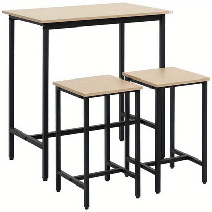 Bar table and chairs, comfortable dining furniture, suitable for living room, bedroom, dining room, hallway, balcony. Perfect home decoration, Balcony Furniture, Home Bar Setup, Modern Bar Stools, Durable Plastic Chairs, High
