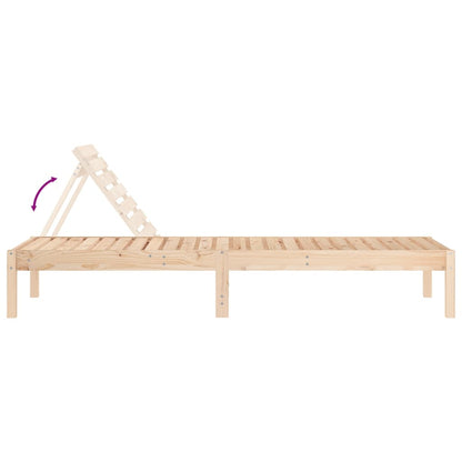 Houten Loungestoel – Tuinstoel – Relaxstoel – Verstelbare Stoel – Buitenstoel – Massief Dennenhout – Waterafvoer Design