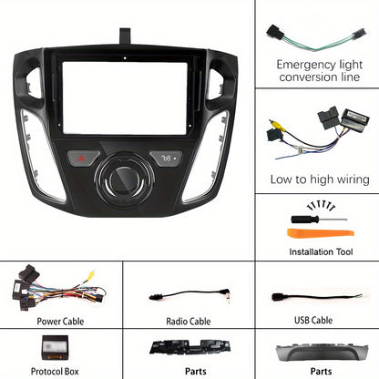 Autoradio – Auto Stereo – Multimedia Speler – Car Audio – Inbouw Radio – Android 15 – Draadloos CarPlay & Android Auto – 9 Inch IPS Touchscreen – AHD Achteruitrijcamera & Stuurwielbediening