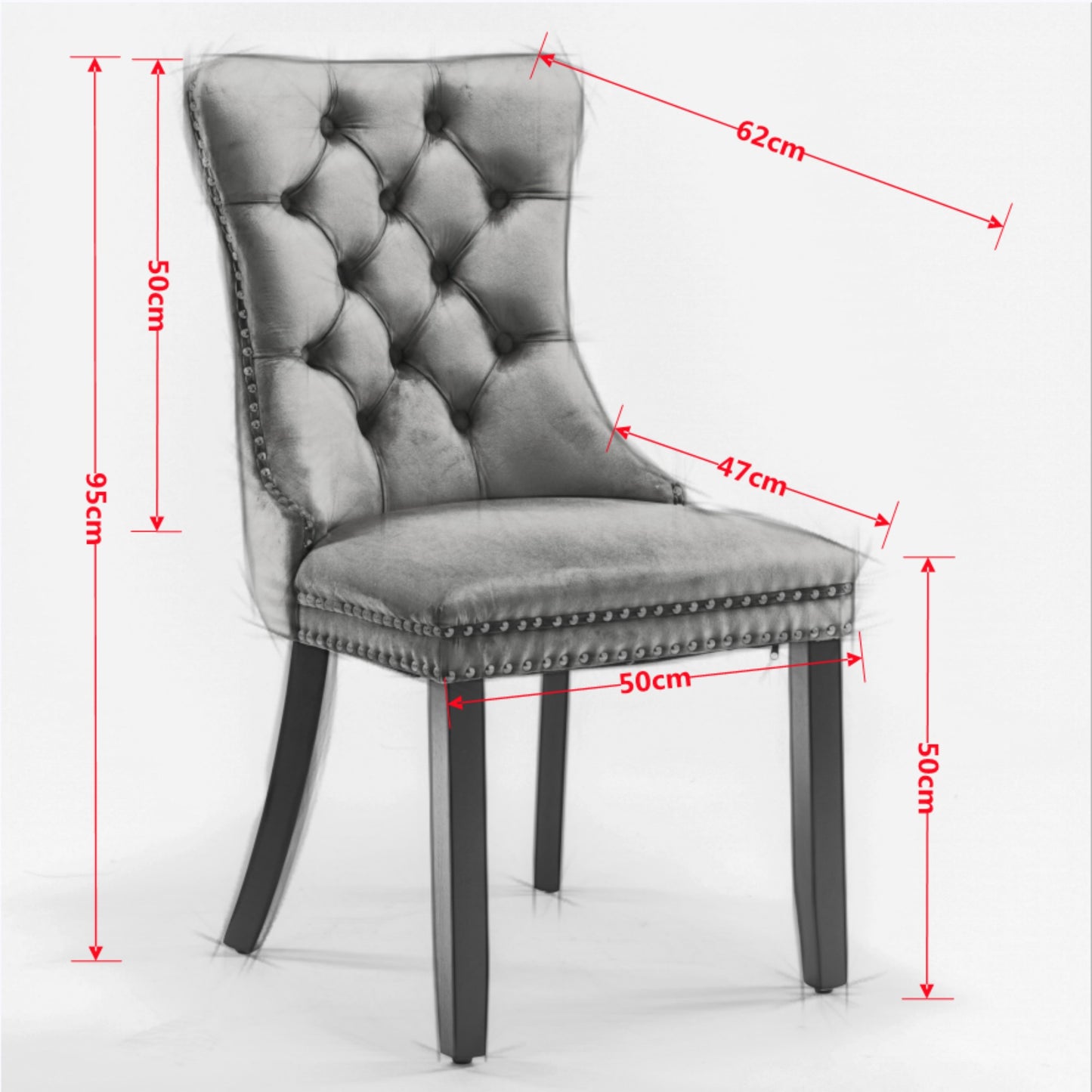 A&A Furniture, Nikki Collection Modern Premium Tufted Solid Wood Contemporary Velvet Upholstered Dining Chair with Golden Stainless Steel Plating Legs, Nailhead Trim, Set of 2, Beige and Gold, DE1601BG