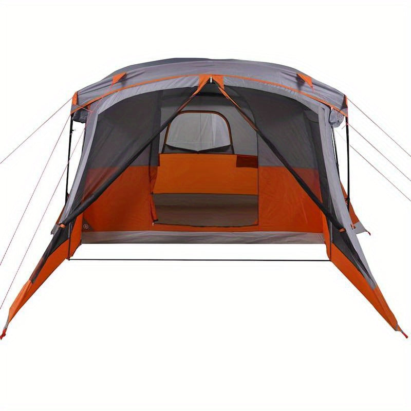 4-persoonstent – Kampeertent – Koepeltent – Iglo Tent – Festival Tent – Oranje Kleur – Duurzaam Polyester – Voorzien Van Voorkamer