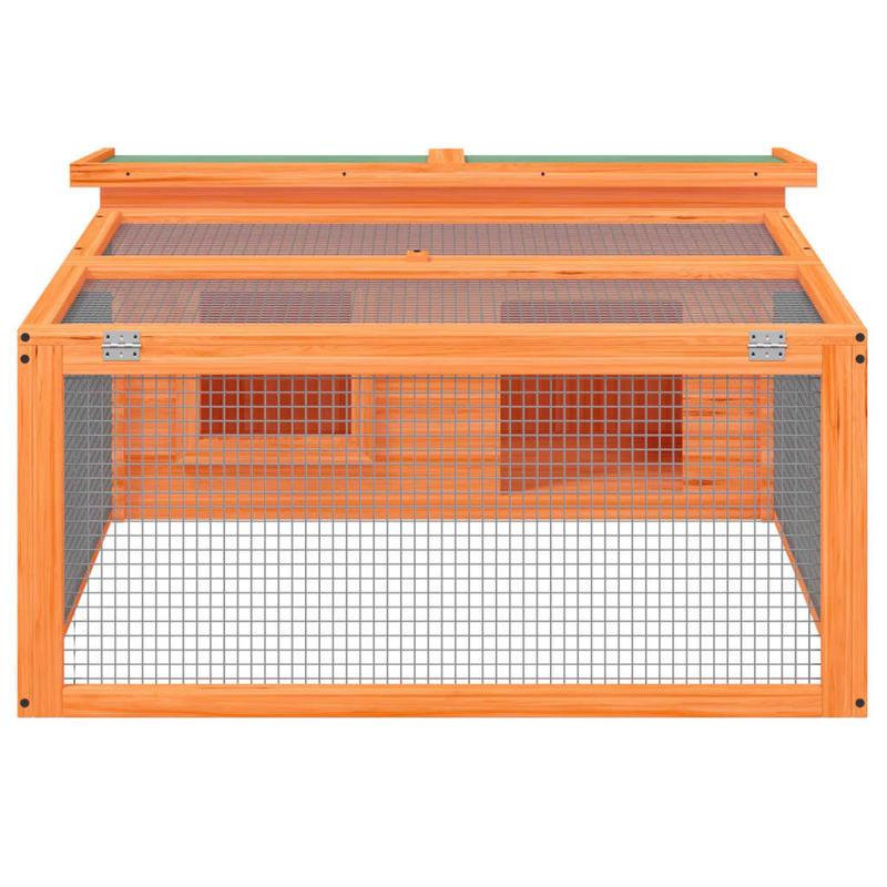 Konijnenhok – Konijnenren – Konijnenkooi – Knaagdierkooi – Dierenverblijf – Massief Grenenhout – Goede Ventilatie – Ruim 117,5x97x47,5 cm