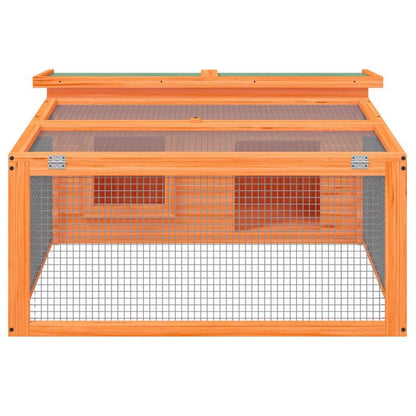Konijnenhok – Konijnenren – Konijnenkooi – Knaagdierkooi – Dierenverblijf – Massief Grenenhout – Goede Ventilatie – Ruim 117,5x97x47,5 cm