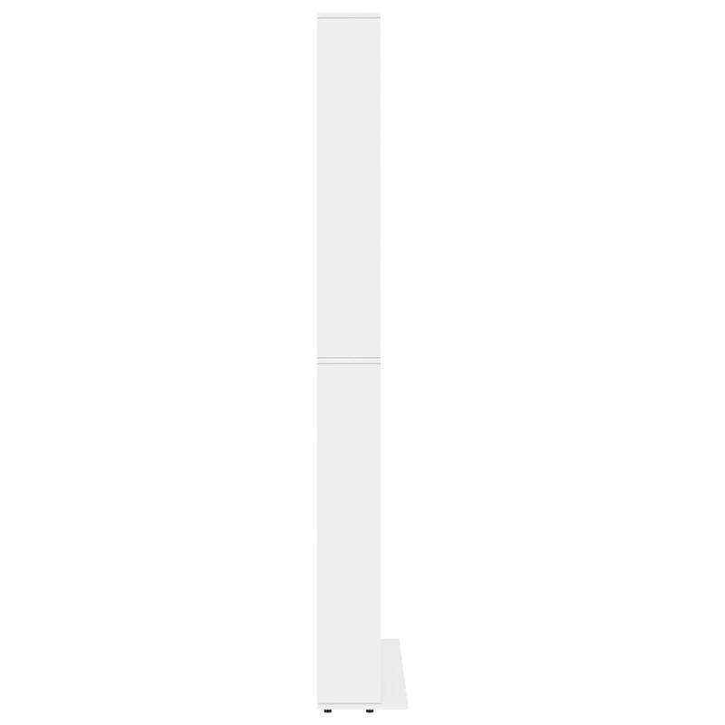 Boekenrek – Boekenkast – Boekenplank – Wandrek – Opbergkast – Wit – Ruim 102x16x177,5 cm – Stevig Hardhout & Kunsthout