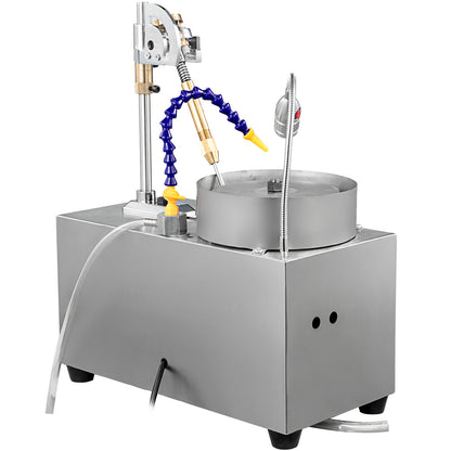 Slijpmachine Edelstenen – Sieradenslijper – Steenpolijstmachine – Lapidair Machine – Juweliersapparaat – Roestvrij Staal – 180W Motor Met Waterpomp