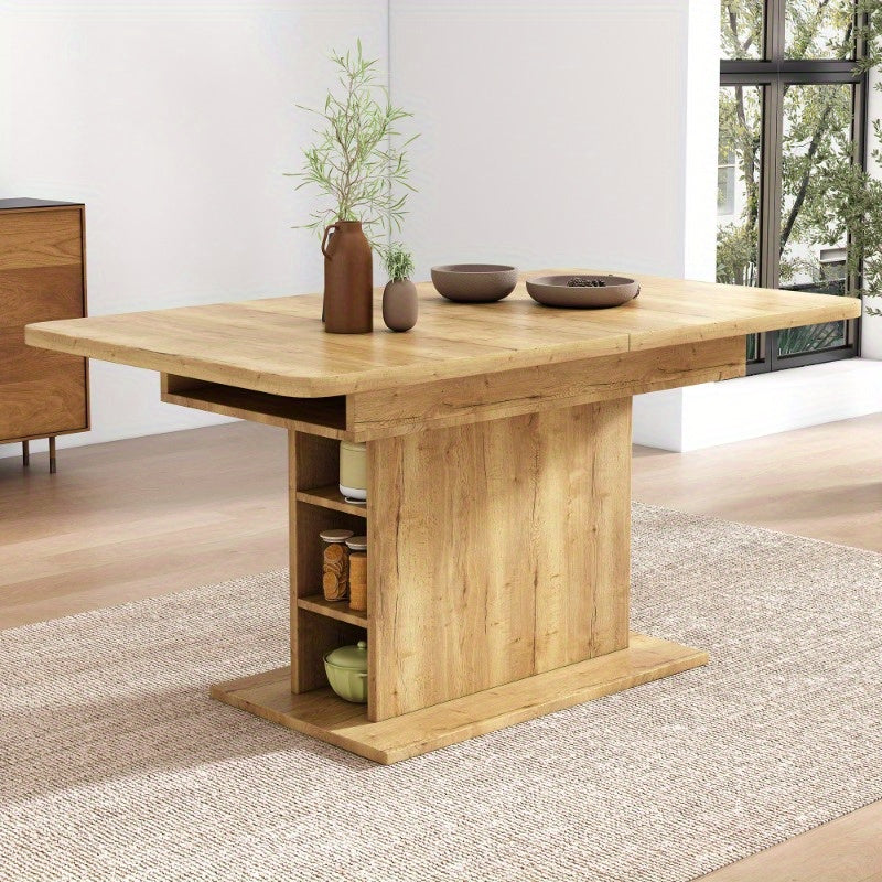 Uitklaptafel – Verlengbare Tafel – Eettafel – Vouwtafel – Tuintafel – Ruimtebesparend – Met Opberglade – 110-130x70x75 cm – Met Stalen Onderstel
