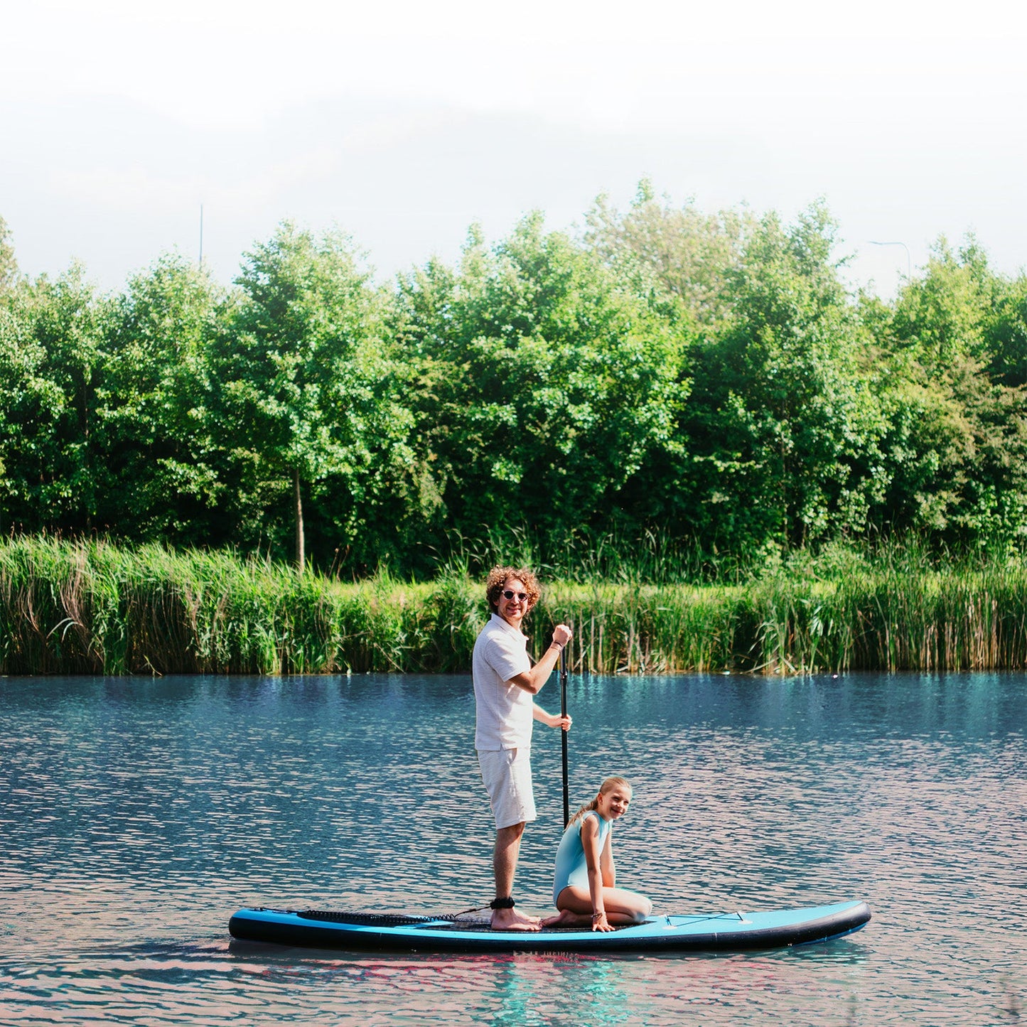 Inflatable SUP Board – Opblaasbare Stand Up Paddle – Peddelplank – SUP Surfboard – 305 Cm Lang – Maximaal 150 Kg Draagkracht - QUORE