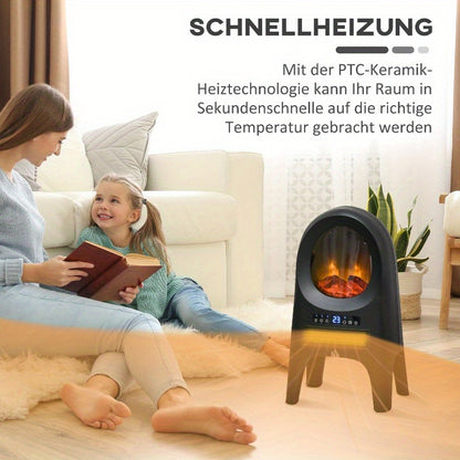 Elektrische Kachel – Mobiele Kachel – Convectorkachel – Ventilatorkachel – Heater – 2000W Vermogen – Timerfunctie Met Oververhittings- en Valbeveiliging