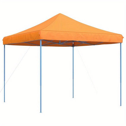 Extra Large Pop-Up Party Tent with Canopy - Instant Setup Event Tent, Heavy-Duty Frame, Zippered Doors - Ideal for Weddings, Birthdays, BBQs, Markets - Easy Storage - Orange & Blue Design (292x292x315cm) - Portable Canopy for