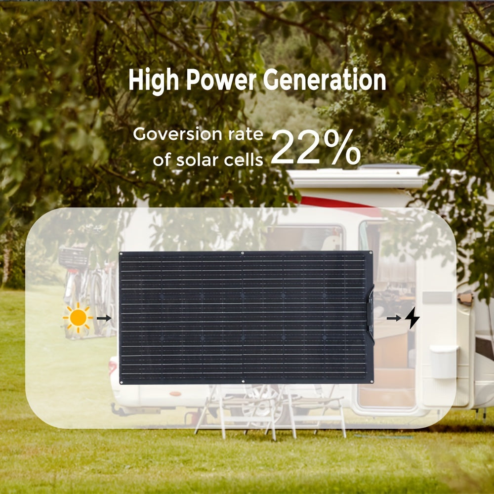Zonnepaneel – Solar Module – Solar Panel – Zonnepanelen – Camping Paneel – Flexibel Monokristallijn – 300W Totaal – 12V Output