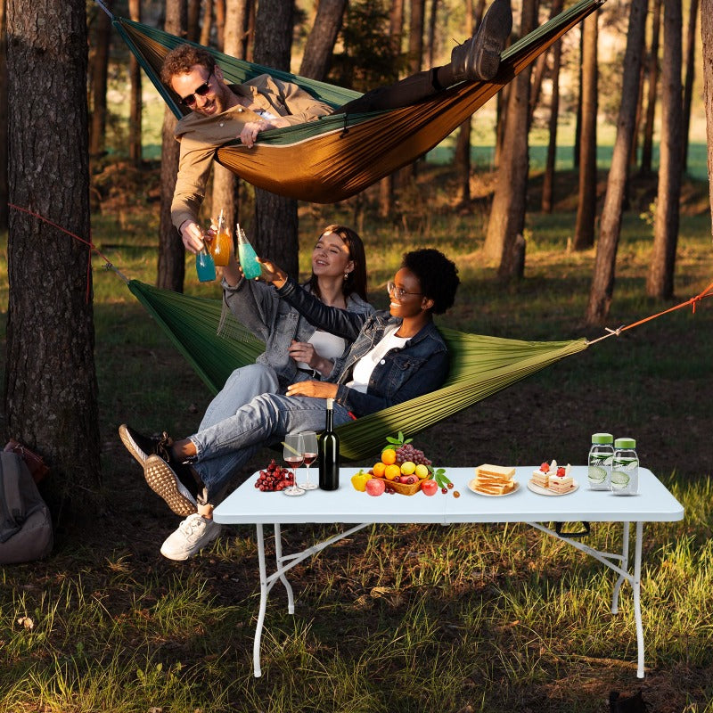 Campingtafel – Klaptafel – Vouwtafel – Kampeertafel – Plooitafel – 180 cm – Stevig ijzer – Draagvermogen 135 kg