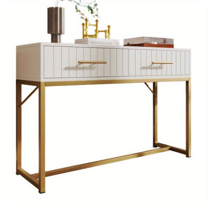 Nachtkastje – Ladekast – Dressoir – Opbergkast – Kasten – Wit Met 2 Lades – Modern Ontwerp 75x100x45 cm – Duurzaam Metaal