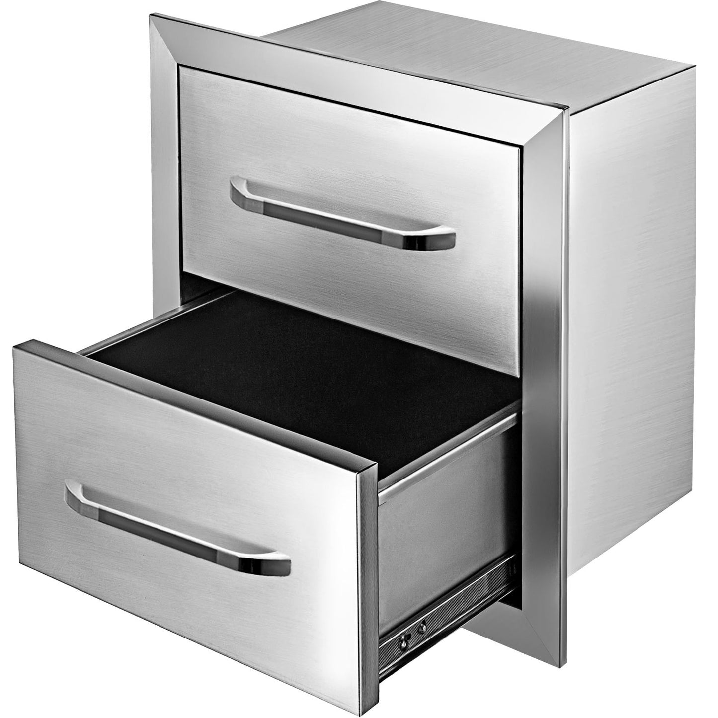 2-laags RVS Lade – Buitenkeuken Lade – BBQ Lade – Opberglade – Keukenlade – Weerbestendig RVS – Stil Schuifsysteem
