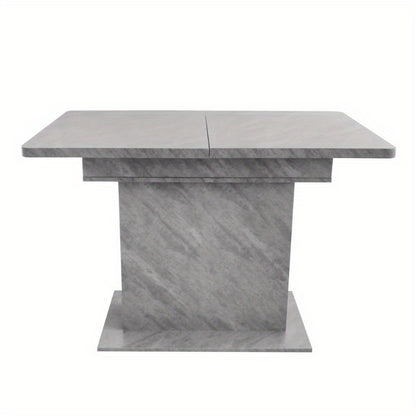 Uitklapbare Eettafel – Vouwbare Tafel – Multifunctionele Tafel – Opbergtisch – Industrieel Design – Ruimtebesparend – Stalen Frame met Betonlook