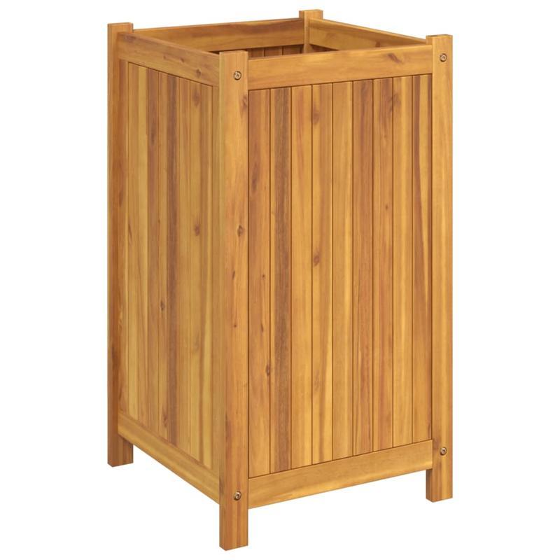 Bloemrek – Plantenstandaard – Bloemenstandaard – Plantenrek – Bloemhouder – Acaciahouten Afdekking – Compact Formaat 42x42x75 cm