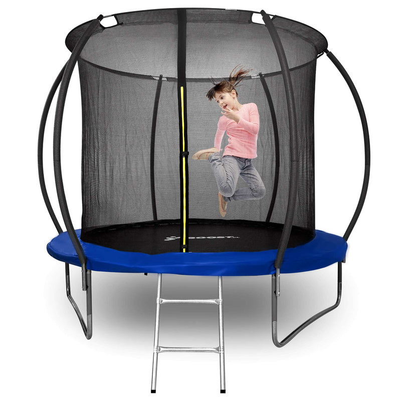 Trampoline – Springkussen – Springmat – Buitenspeelgoed – Kindertrampoline – Ø 305 cm – Veiligheidsnet en Ladder