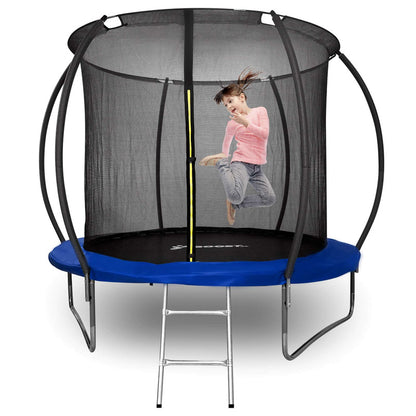 Trampoline – Springkussen – Springmat – Buitenspeelgoed – Kindertrampoline – Ø 305 cm – Veiligheidsnet en Ladder