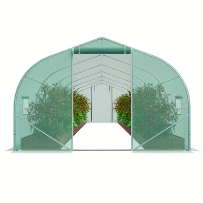 Kweekkas – Broeikas – Tuinkas – Tunnelkas – Plantenkas – Walk-in Tunnelontwerp – Verzonken Stalen Frame – Duurzame PE-bekleding 900x300x201 cm
