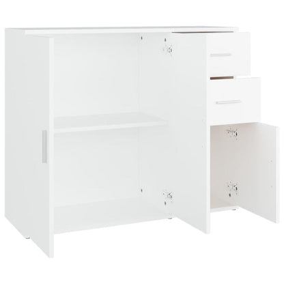 Sideboard – Dressoir – Kast – Opbergkast – Buffetkast – Wit – Hoogwaardig Spaanplaat – Afmeting 91x29,5x75 cm