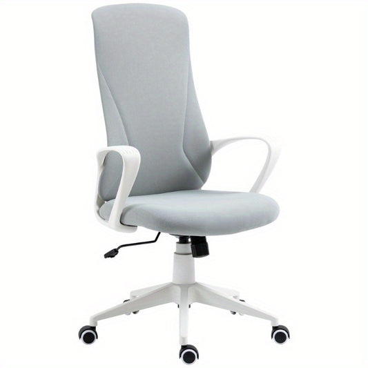 Bureaustoel – Kantoorstoel – Draaistoel – Werkstoel – Office Chair – Verstelbare Hoogte – Kantelfunctie – Ergonomisch Mesh – Lichtgrijs