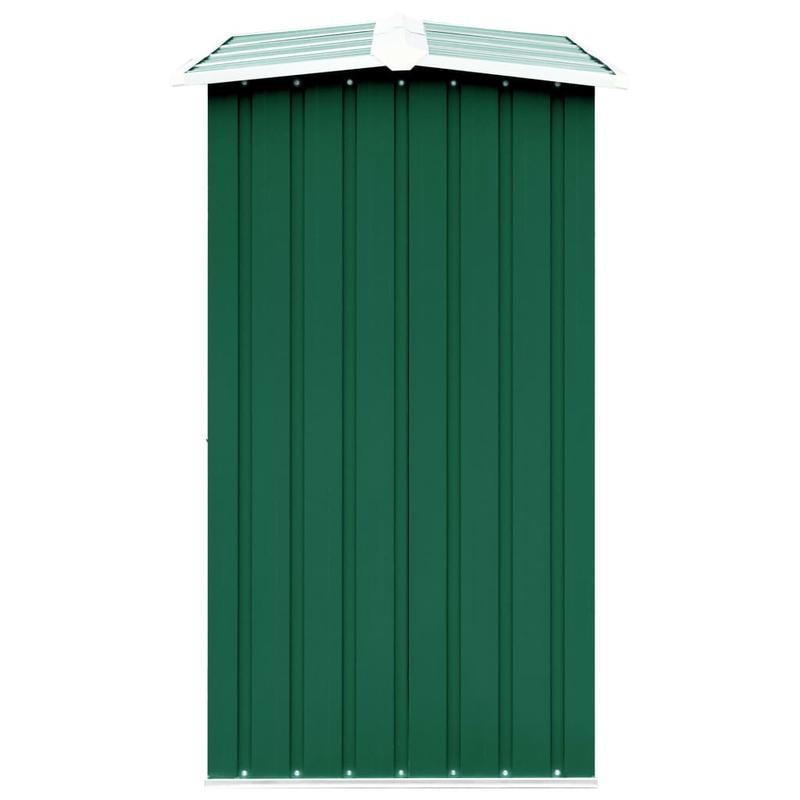 Houtopslag Schuur – Houtberging – Tuinschuur – Buitenberging – Berging Tuin – Groen – Stevige Constructie – Weerbestendig Gegalvaniseerd Staal – 330x92x153 cm