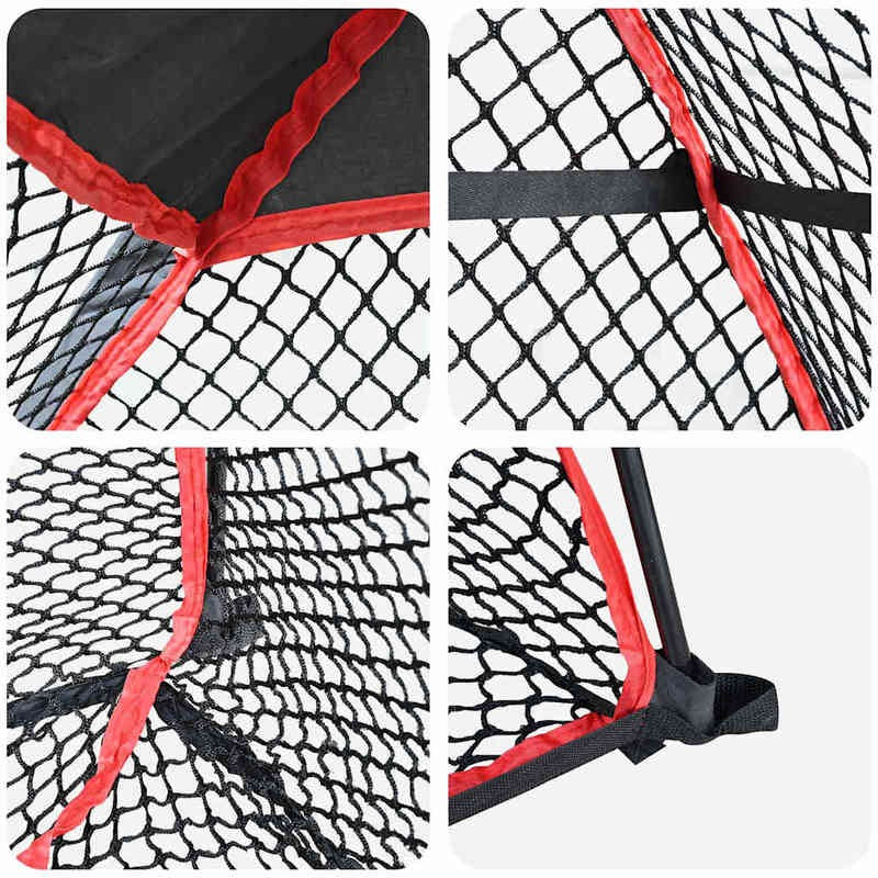 1 Portable Golf Practice Net | Suitable for Indoor/Outdoor Use, Durable and Easy to Install, Includes Training Net, Essential for Home Training, Black Polyester Material