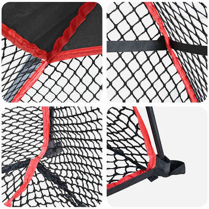 1 Portable Golf Practice Net | Suitable for Indoor/Outdoor Use, Durable and Easy to Install, Includes Training Net, Essential for Home Training, Black Polyester Material