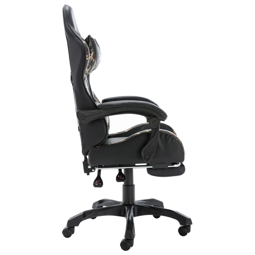 Gamestoel – Gaming Stoel – Gaming Chair – Game Stoel – Bureaustoel – Verstelbare Rugleuning – Uitschuifbare Voetensteun – Kunstleer – Max 150 kg