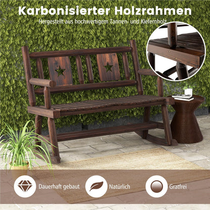 Tuinbank – Schommelbank – Buitenbank – Houten Bank – Terrasbank – Weerbestendig – Draagvermogen 320 kg – Afmetingen 111x85x89 cm – Rustic Brown