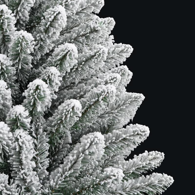120cm (4ft) Full Snow-Covered Artificial Christmas Tree - Heavy Base Wide Standing Floor Tree for Living Room, Bedroom, Entryway - No Assembly Required, Realistic Winter Wonderland Decor - Easy Foldable Setup Holiday Decorati