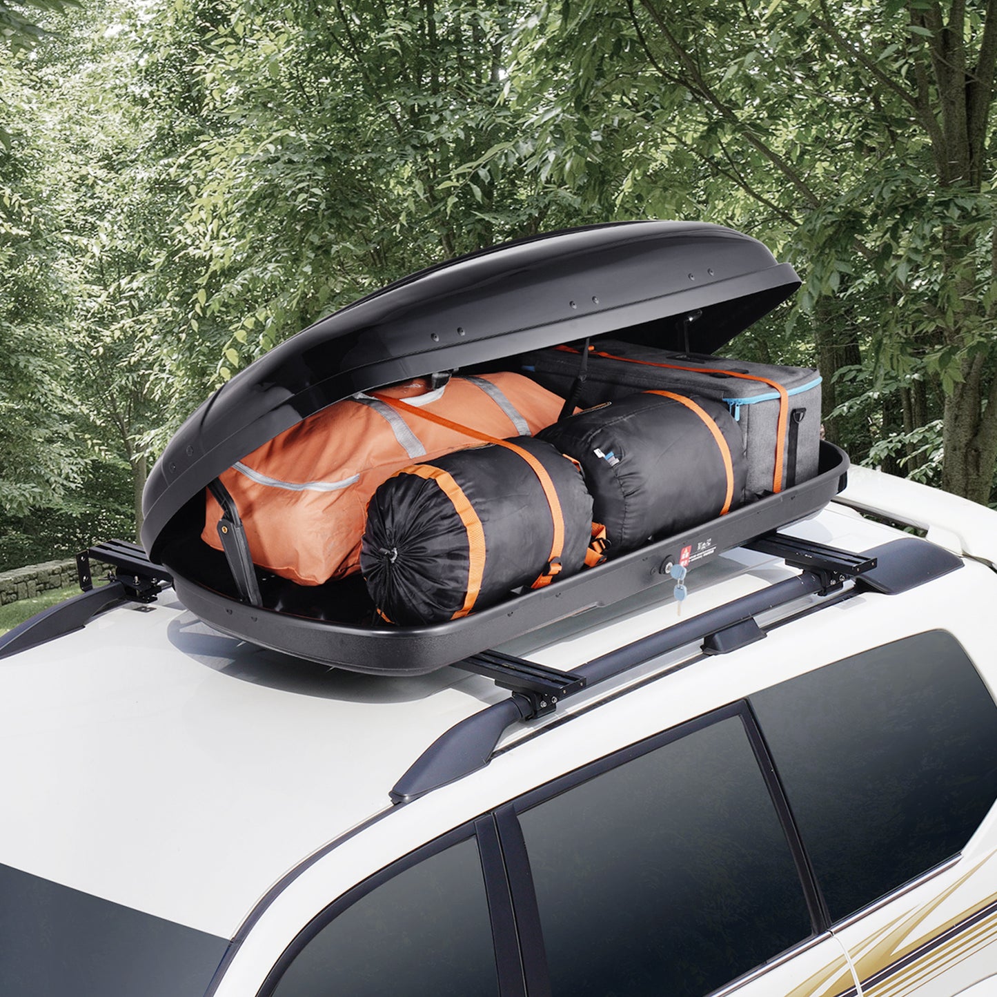 Dakkoffer – Autodakkoffer – Dakbox – Bagagebox – Opbergkoffer – 370 Liter Inhoud – Duurzaam ABS Materiaal