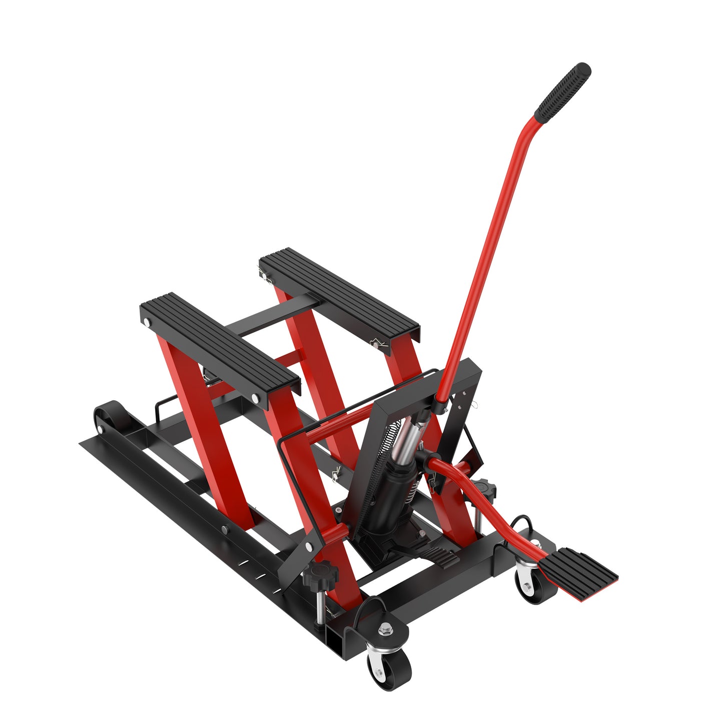 Motorfietsbrugwagen – Motorlift – Hydraulische Motorlift – Motorhefbrug – Motor Tilplatform – Draagvermogen 680 kg – Inklapbaar Ontwerp met Wieltjes