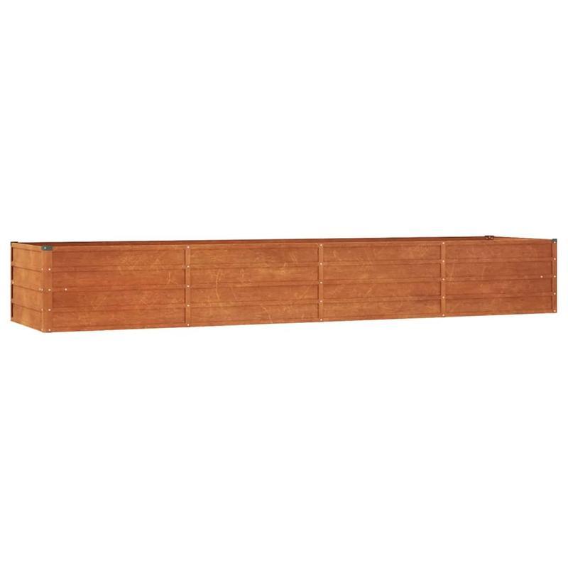 Rusty Raised Garden Bed Measuring 320X80X45 Cm Made of Corten Steel.