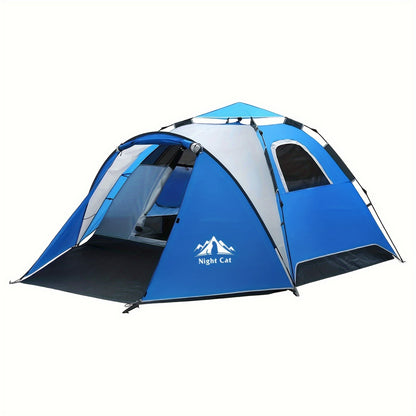 Pop-up Tent – Automatische Tent – Familie Tent – Kampeertent – Snelle Tent – Voor 3-4 Personen – Glasfiber Stokken – Binnen 1 Minuut Opgezet