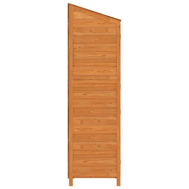 Tuinkast – Tuinberging – Opbergkast Buiten – Buitenopbergkast – Tuinkast Grenenhout Marrone – Duurzaam Massief Grenenhout – Compact 55x52x174,5 cm