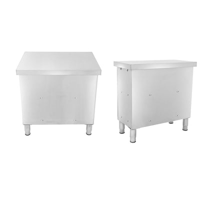 Werktafel – Werkbank – RVS Tafel – Keukentafel – Werkbank Met Lades – RVS 201 Staal – Verstelbare Poten – 110 kg Draagkracht