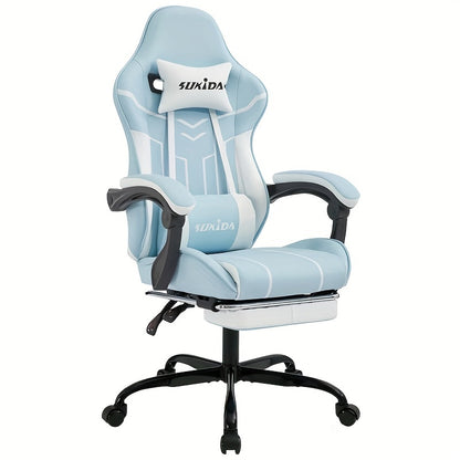 Gamingstoel – Gamestoel – Bureaustoel – Gaming Chair – Game Stoel – Ergonomisch Ontwerp – Verstelbare Rugleuning Met Voetensteun