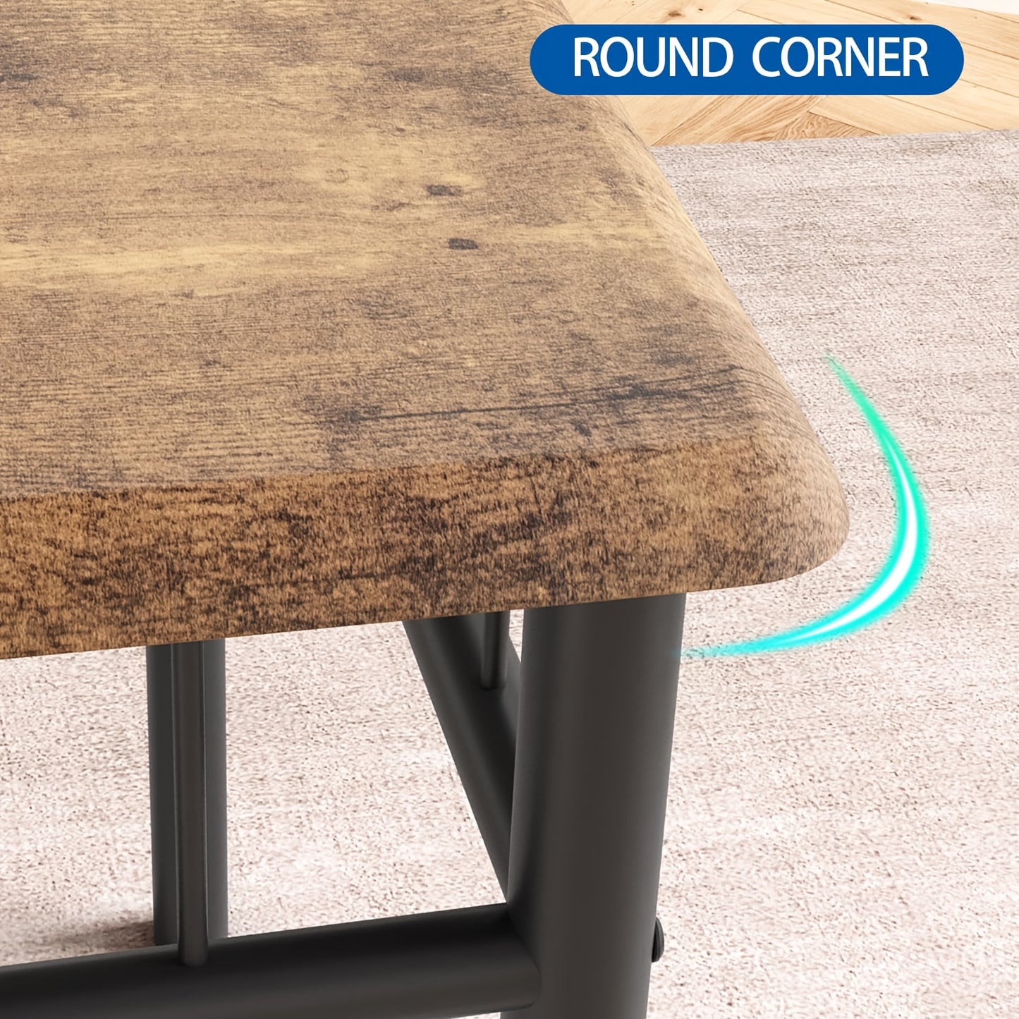 Compacte Eettafelset – Kleine Tafelset – Eetkamermeubel – Keukentafel Voor Twee – Vintage Stoelenset – Ruimtebesparend Design – Massief Hout & Stoffering