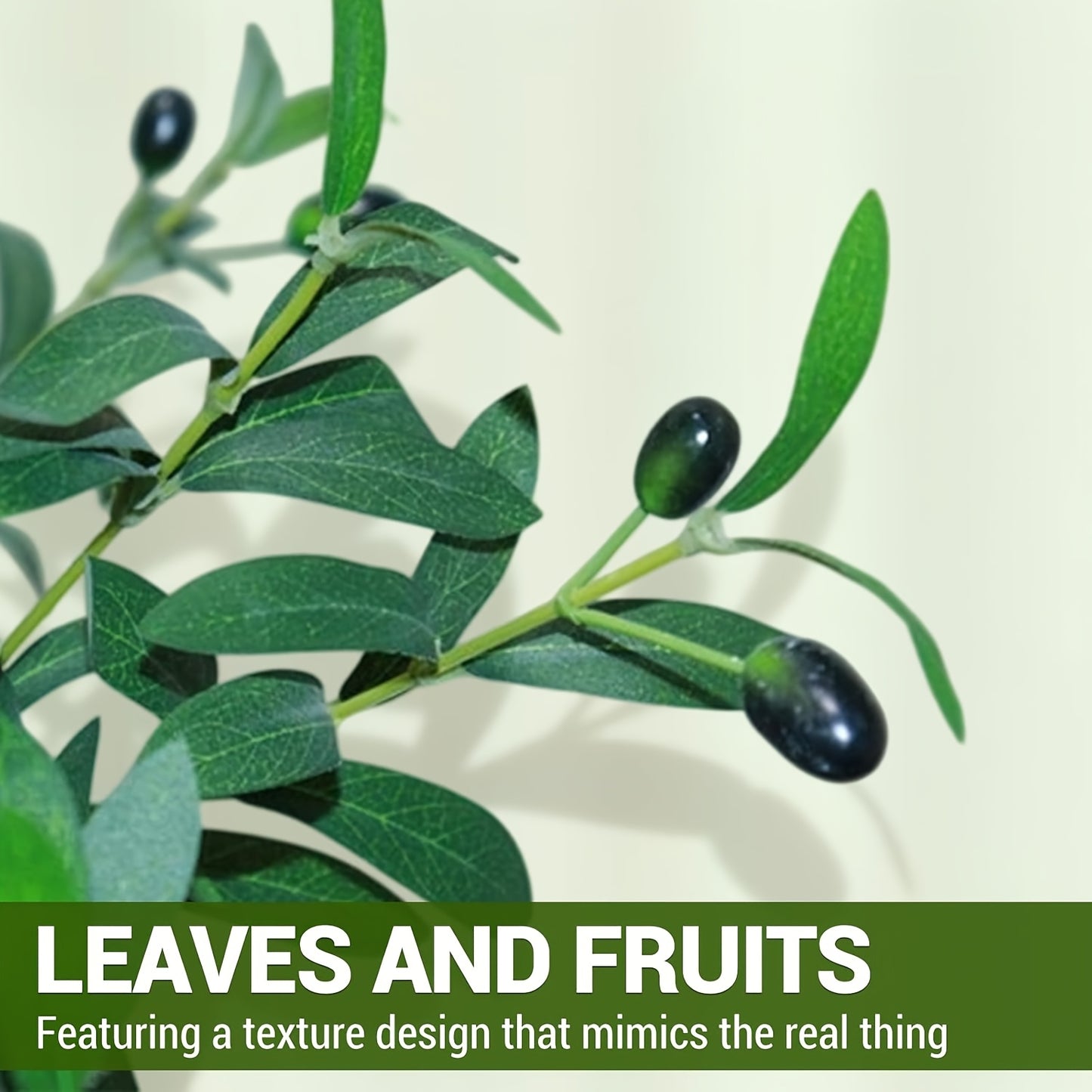210cm Realistic Artificial Olive Tree with Pot - Large Faux Plant with Olive Fruits, Low-Maintenance Indoor/Outdoor Decor for home, Office, Balcony - All-Season Evergreen Tree, No Watering/Sunlight/Pruning, Durable Plastic fo