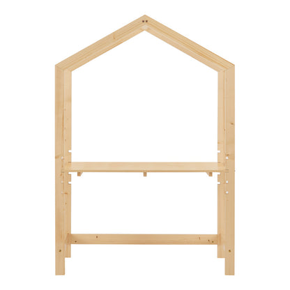 Kinderbureau – Kindertafel – Kinderwerktafel – Speeltafel – Knutseltafel – Verstelbaar in hoogte – Massief grenenhout – 110x50x160 cm – Natuurlijke kleur