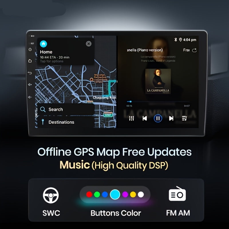 Multimedia Speler – Carplay – Android Auto – Autoradio – 2 Din – 9 Inch Touchscreen – Wi-Fi Connectiviteit – 32GB Intern Geheugen