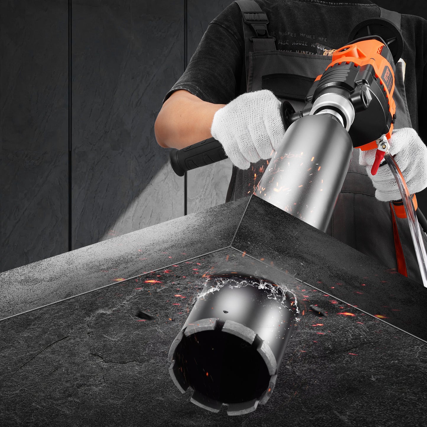 Diamantboormachine – Kernboormachine – Betonboormachine – Boormachine – Handboor – 2000W Krachtige Motor – Boren en Mengen in Eén