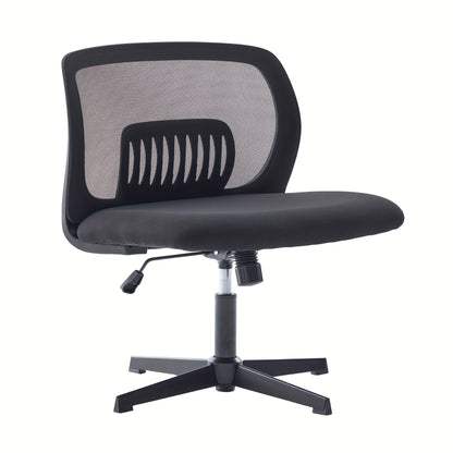 Ergonomische Bureaustoel – Bureaustoel – Computerstoel – Stoel Voor Bureau – Werkstoel – Verstelbare Hoogte – Kruisvormige Rugleuning – Comfortabele Schuimvulling – Zwart